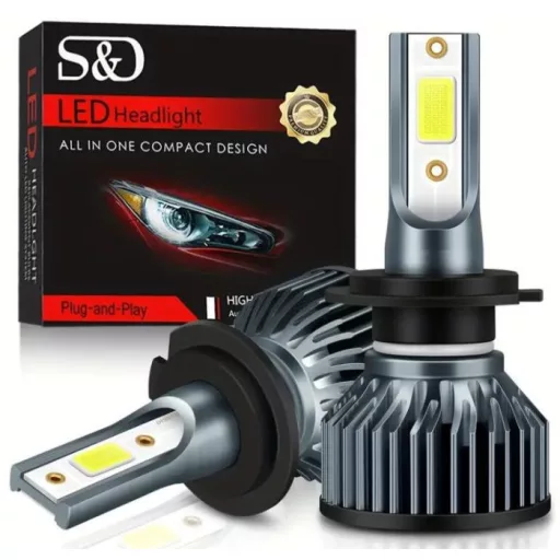 Led H7 SMD Fényszóró izzó szett 24W - 12V SMD-V6 / C6 6000K