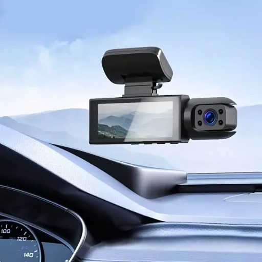 Menetrögzítő kamera HD 1080P Kettős Kamera Autós DVR Éjszakai Látással