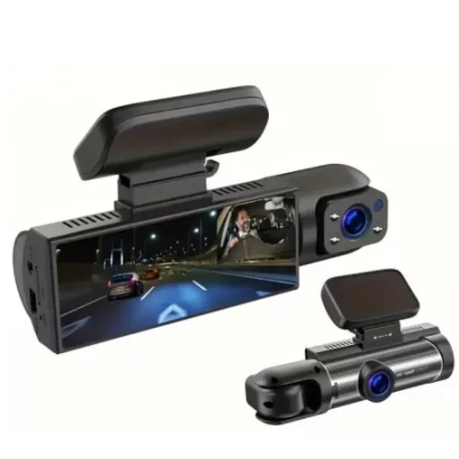 Menetrögzítő kamera HD 1080P Kettős Kamera Autós DVR Éjszakai Látással