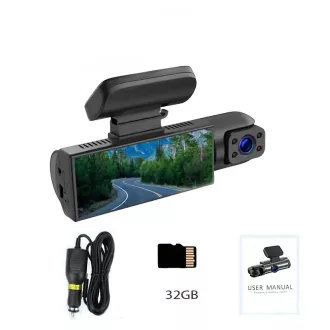   Menetrögzítő kamera HD 1080P Kettős Kamera Autós DVR Éjszakai Látással