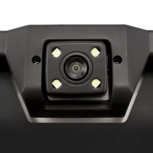 Rendszámtábla keretbe integrált tolatókamera Éjjel-nappali 12V