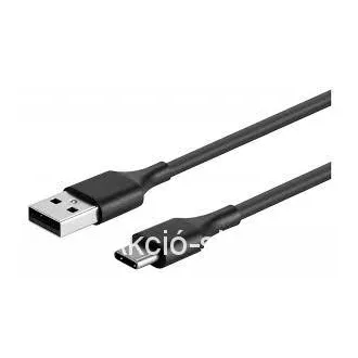 Adatkábel+töltőkábel USB A-USB C 2m fekete