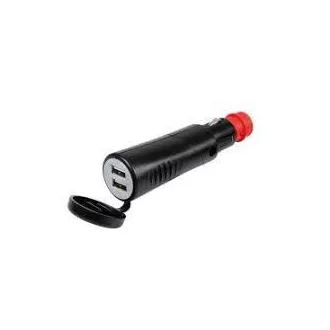 Szivargyújtó,Steck USB elosztó 12-24V