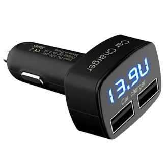 13146 WF021-2 Digitális voltmérő - 2USB - 3,1A - EC2