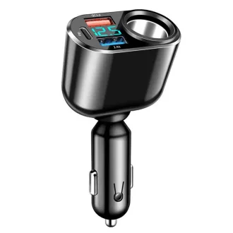   13184 Prémium QC3USB autós töltő 3 USB porttal + szivargyújtó