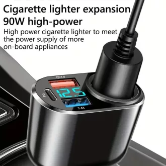   13184 Prémium QC3USB autós töltő 3 USB porttal + szivargyújtó