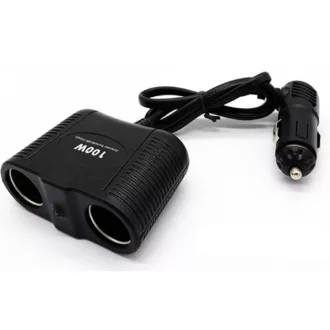   13238 Szivargyújtó elosztó 2-es - állítható - 12/24V - MAX 100W