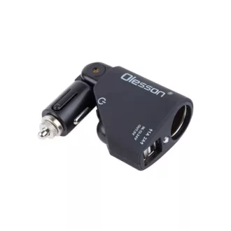   13252 Kettes USB elosztó szivargyújtó aljzattal - állítható 12/24V