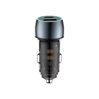   Autós töltő + 3IN1 gyorstöltő kábel - 48W - Quick Charge 3.0 - 12-24V LED 07AC+ SZETT
