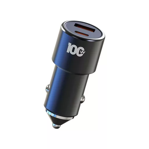 02AC Autós Gyorstöltő 100W – USB & USB-C 12/24V
