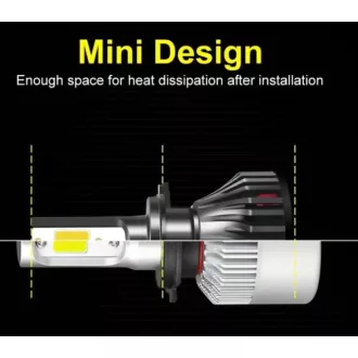 SMD-W159329 H1 V6 / C6 Mini LED Fényszóró szett 24W - 12V