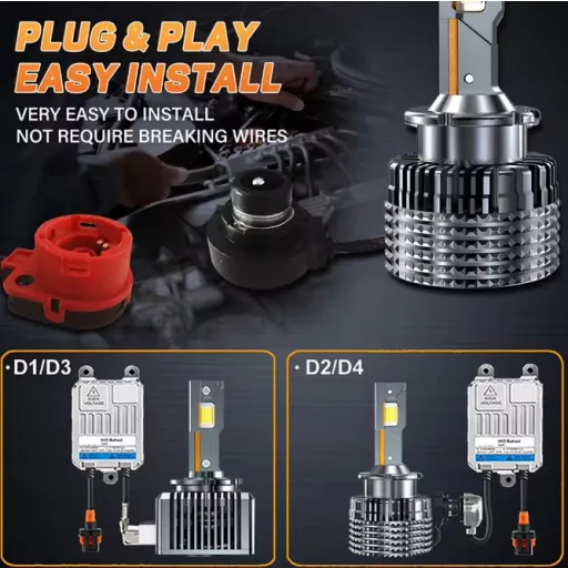 D2S Fényszóró LED szett - 12V 35W 6000K - CANBUS - Plug & Play - párban