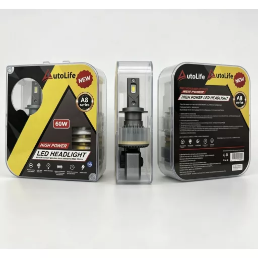 3 színű világítás - H7 LED Fényszóró Szett 3in1 – 12V/24V - 60W - CANBUS