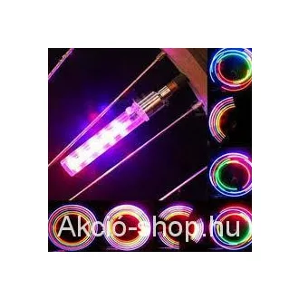 Kerékpárlámpa , világító szelepsapka 2x5 Led