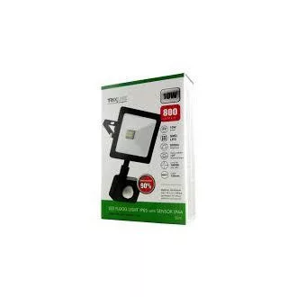 Reflektor 10W LED fényvető érzékelős 4200K fekete