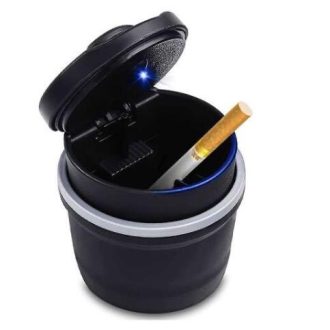   Hamutartó autóba pohártartóba, fedeles LED világítás (Rövid)