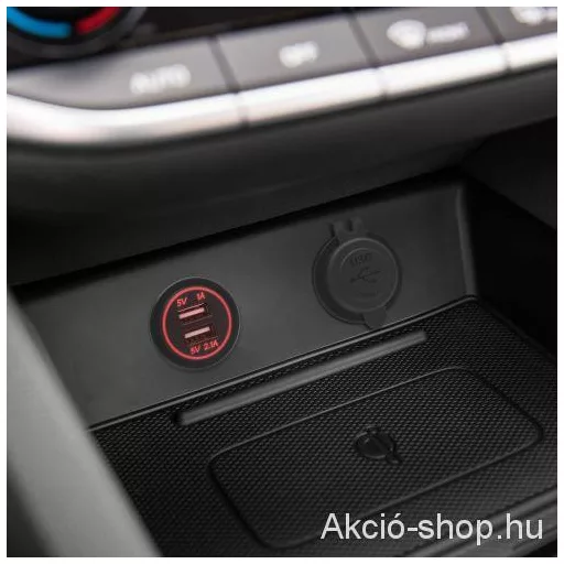 USB aljzat, szivargyújtó helyére építhető (12/24V) 54926BL