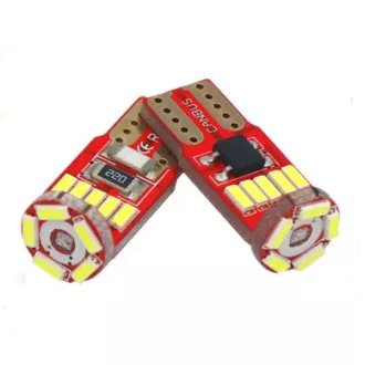 SMD-W08766 T10-15SMD Led CANBUS - fehér - 12V