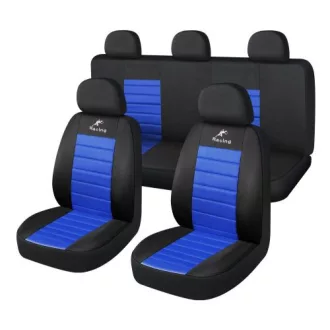  Univerzális üléshuzat szett - kék/fekete 9 részes 203-6BL Osztható ülés