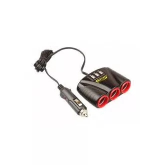 Szivargyújtó, USB elosztó 12/24V 3x1A