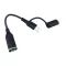 2 az 1-ben USB-C – Lightning adapter, 3,5 mm-es AUX jack csatlakozó