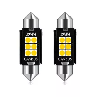   SMD-ROOF-3030-39-2 - 2db-os 39MM-3030-6SMD Szofita - CANBUS - 12-24V Hűtőbordákkal