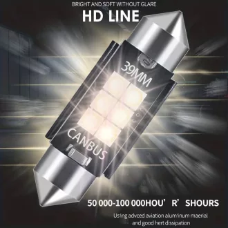   SMD-ROOF-3030-39-2 - 2db-os 39MM-3030-6SMD Szofita - CANBUS - 12-24V Hűtőbordákkal