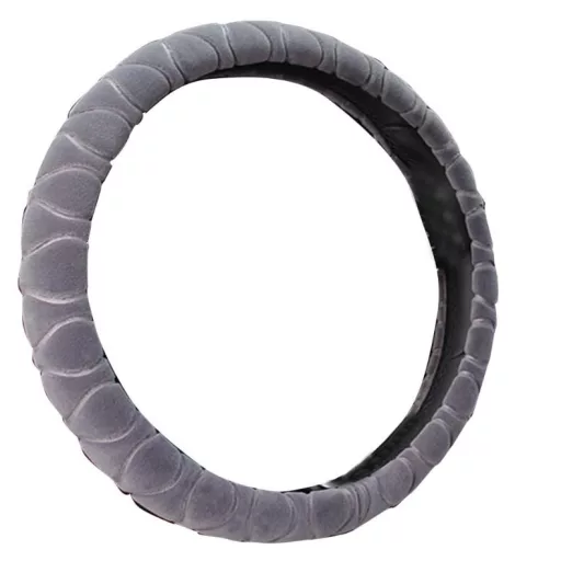 Szürke plüss kormányvédő 38 cm KV-HL2185G,