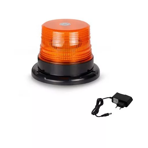 Akkumulátoros/tölthető sárga tetővillogó - E jeles