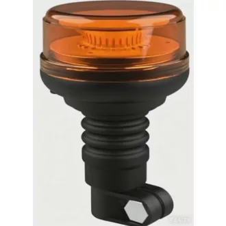   E-jeles sárga LED villogó lámpa csőre húzható kivitelben – 12/24V, 9W, dupla villogási mód