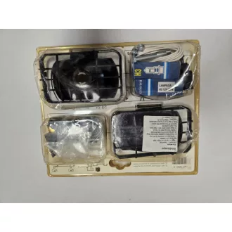   Téglalap ködlámpa szett beépíthető szögletes 7x12cm E-jel