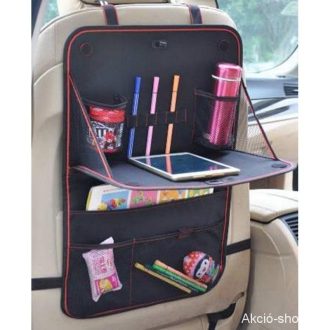 Tároló táska háttámlára, tálcával zsebekkel 60x38 cm