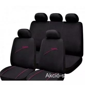   Üléshuzat Univerzális FASHION 9 részes szett AIR-BAG Pink szteppelés és felirattal