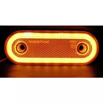 25224 20LED-es szélességjelző - sárga - E-jeles - 12-24V