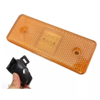   6 LED-es szélességjelző tartóval - sárga 12-24V - NEM E jeles