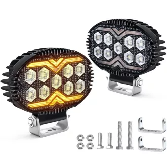   2DB-os "E" Jeles LED-es Munkalámpa – Index funkcióval 12–60V 22W
