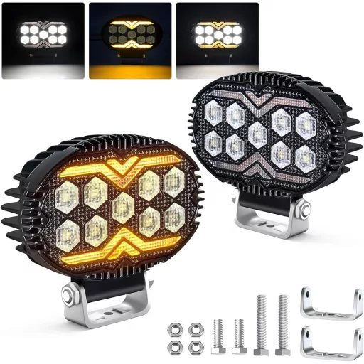 2DB-os "E" Jeles LED-es Munkalámpa – Index funkcióval 12–60V 22W