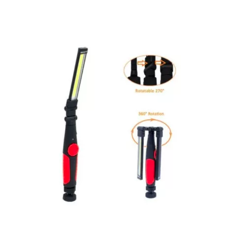 A27037 W55 Mágneses, Újratölthető, LED Zseblámpa-Munkalámpa 1800mah