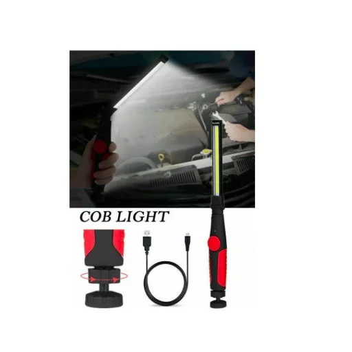 A27037 W55 Mágneses, Újratölthető, LED Zseblámpa-Munkalámpa 1800mah