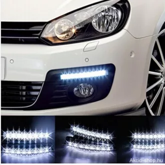 Nappali menetfény 8 LED DRL-LA589 ON/OFF funkció