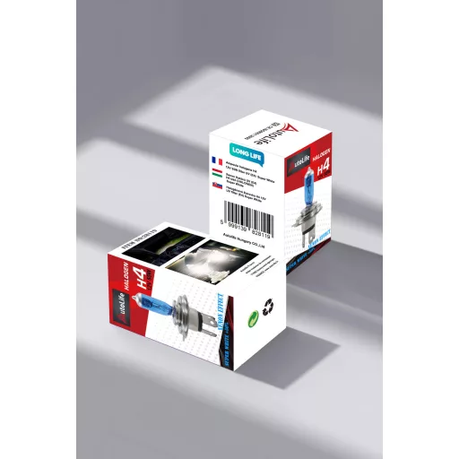 28119 +50% emelt fényerővel 1DB-os H4 Fehér izzó - 55/60W 12V LONGLIFE