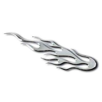 Öntapadó krómozott háromdimenziós autós matrica Láng