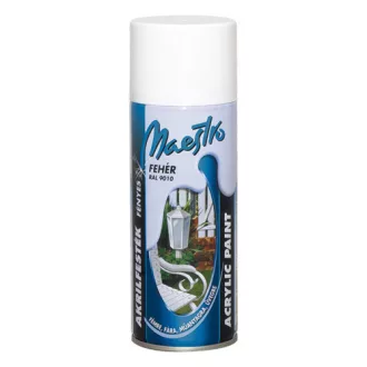   Prevent Maestro Akril Festék, Fehér, Fényes, 400ml, RAL9010