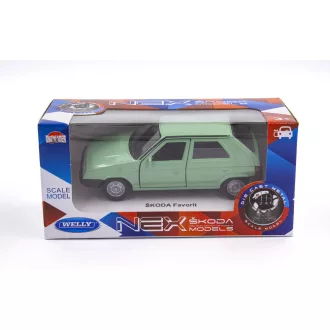 Welly Dobozos Modell Autó Skoda Favorit