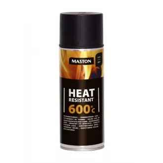 Maston Festék, Fekete, Matt, Hőálló 600°C-ig, 400ml