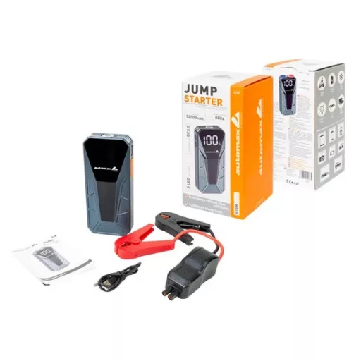 INDÍTÁSRÁSEGÍTŐ gyors indító Power Bank Srarter Indítást segítő egység (bikázó)  5000cm3-ig, Automax 2775