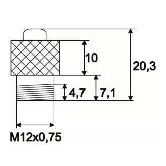 Globiz, Kapcsoló Nyomógomb, Piros, 0,6A 12V