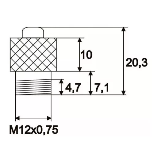 Globiz, Kapcsoló Nyomógomb, Piros, 0,6A 12V