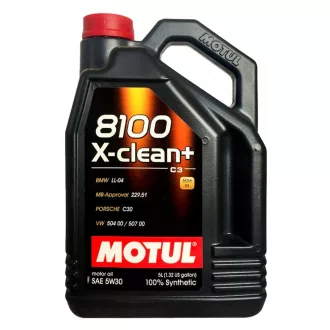 Motul X-Clean+, 8100 Motorolaj 5W-30, 5L