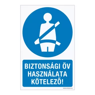 Matrica, Biztonsági Öv Kötelező, Kék